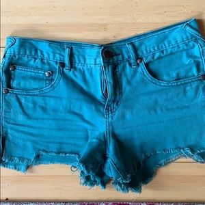 Free People cut off jean shorts
